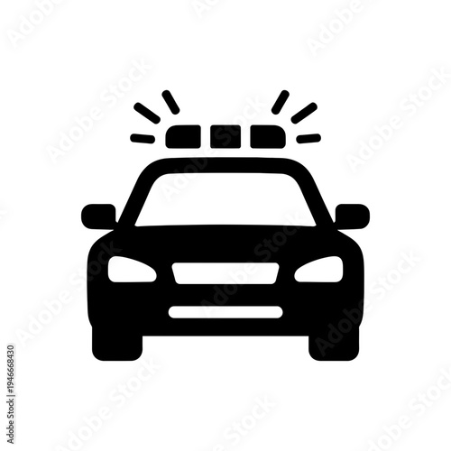 Emergency Response Patrol Car Icon