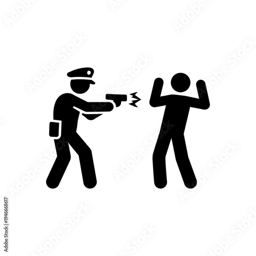 Suspect Apprehension At Gunpoint Icon