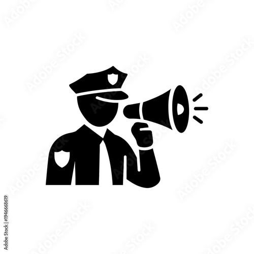Public Order Megaphone Announcement Icon