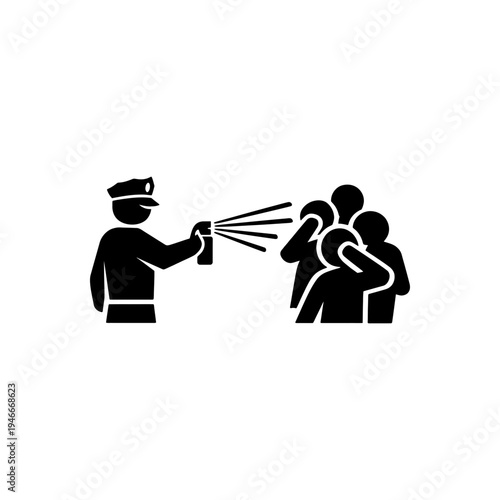 Crowd Control Pepper Spray Icon