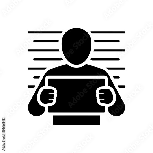 Criminal Identification Mugshot Process Icon