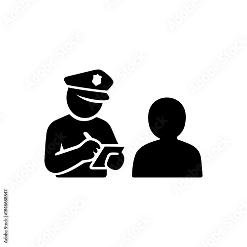 Traffic Citation Violation Report Icon