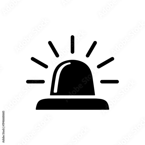 Emergency Siren Warning Alarm Icon