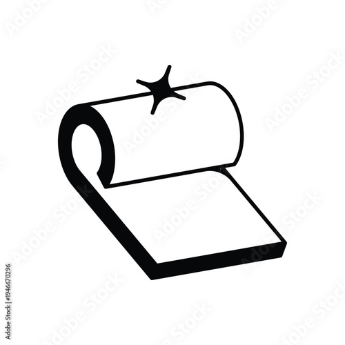 Yoga Mat vector icon