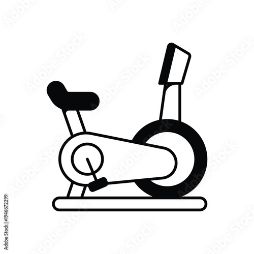 Exercise Bike vector icon