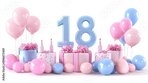 Celebration of Legal Status with Gift Wrap and Vibrant Decorations for Teenagers Special Events
