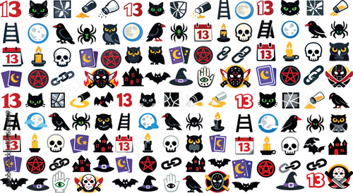 Friday the 13th Horror Icon and Stamp Collection Spooky Fun