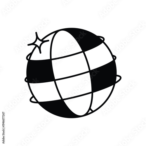Pilates Ball vector icon