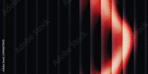 Grainy background glowing blurred color flow banner poster cover design, noise texture. Refracted Glass Gradient Effect. Ribbed glass morphism texture.