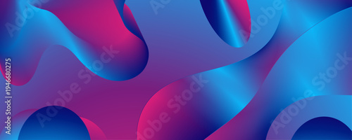 Vibrant abstract blue gradient background with purple hues