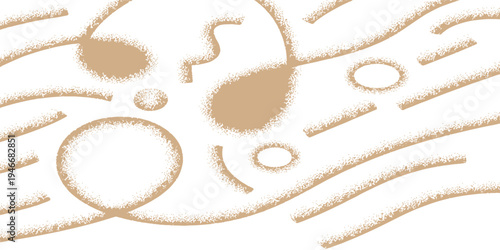 Abstract background vector design featuring a spiral of gold chains and pearl necklaces with circular patterns and decorative jewelry symbols