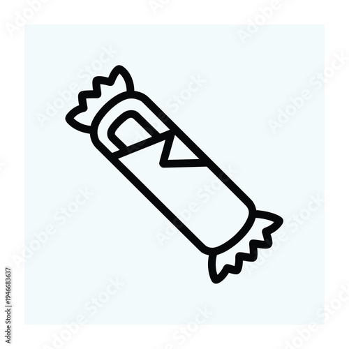Vector of a wrapped candy
