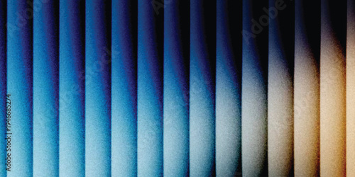 Grainy background glowing blurred color flow banner poster cover design, noise texture. Refracted Glass Gradient Effect. Ribbed glass morphism texture.