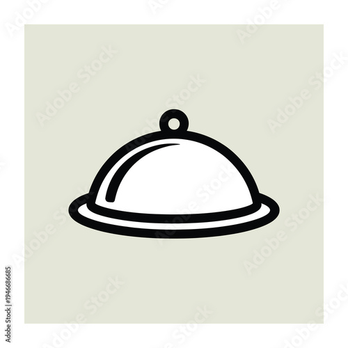 Vector of a serving dish
