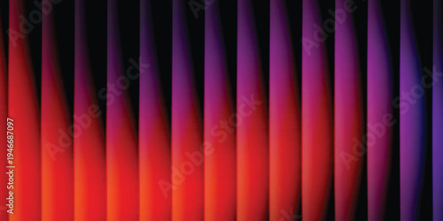 Grainy background glowing blurred color flow banner poster cover design, noise texture. Refracted Glass Gradient Effect. Ribbed glass morphism texture.