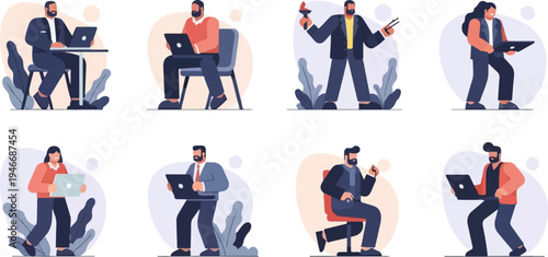 Diverse individuals engaged in work, learning, and leadership