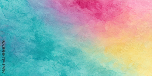 Abstract vibrant and dynamic a watercolor painting creates a visually stunning blend of colors, the composition invites the viewer to experience the beauty of the artistic expression.