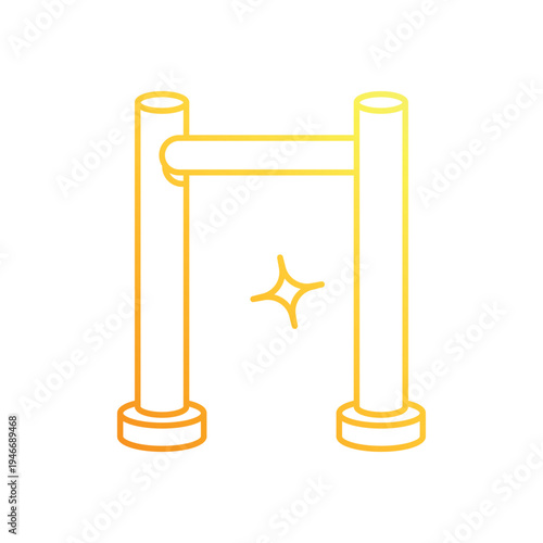 Pull-Up Bar vector icon