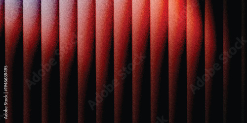 Grainy background glowing blurred color flow banner poster cover design, noise texture. Refracted Glass Gradient Effect. Ribbed glass morphism texture.