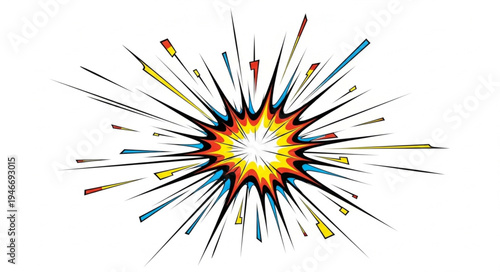 Colorful Explosion of Paint Brushes.
