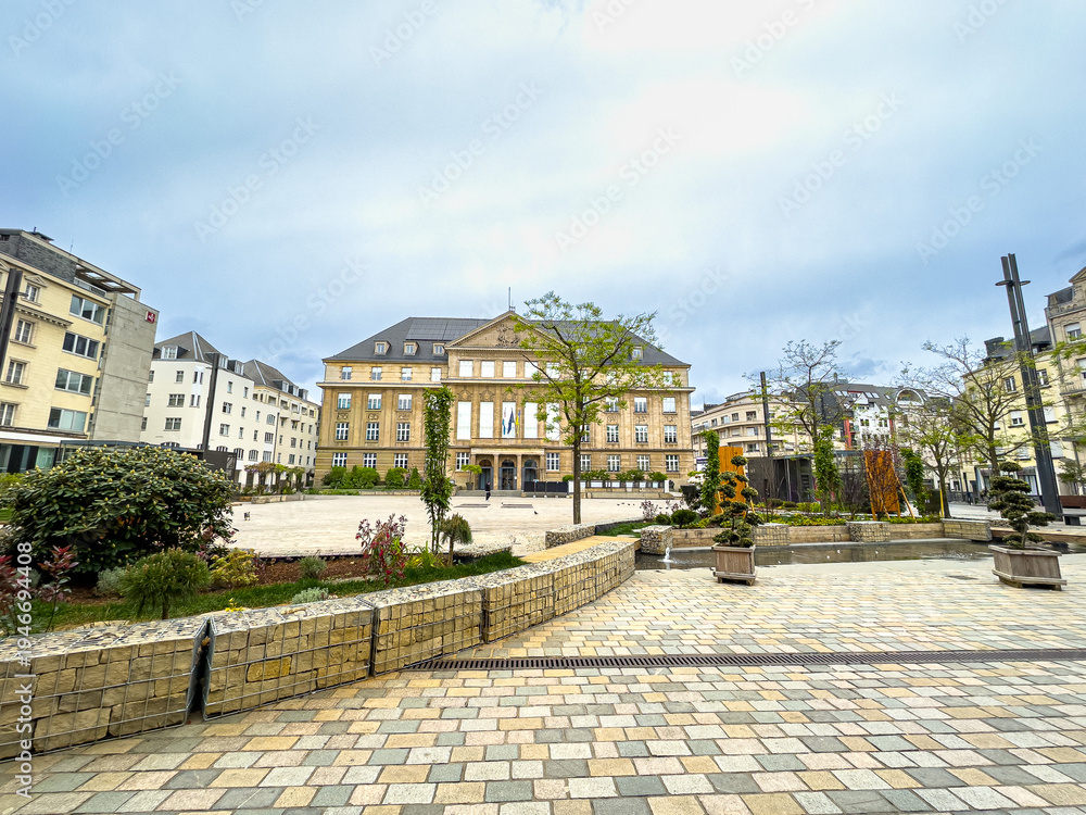 Fototapeta premium Street view of Esch-sur-Alzette, Luxembourg