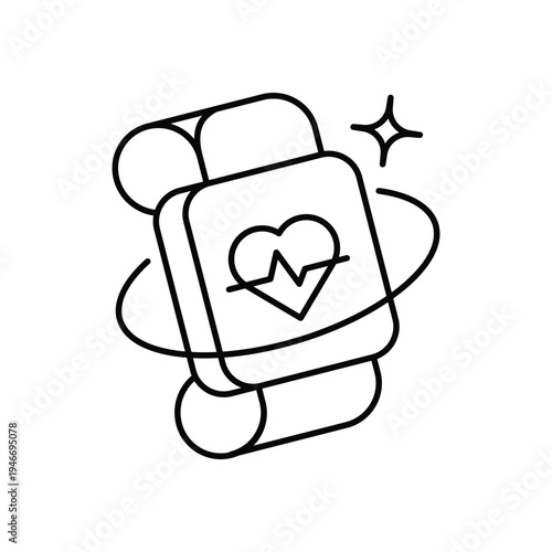 Fitness Tracker vector icon