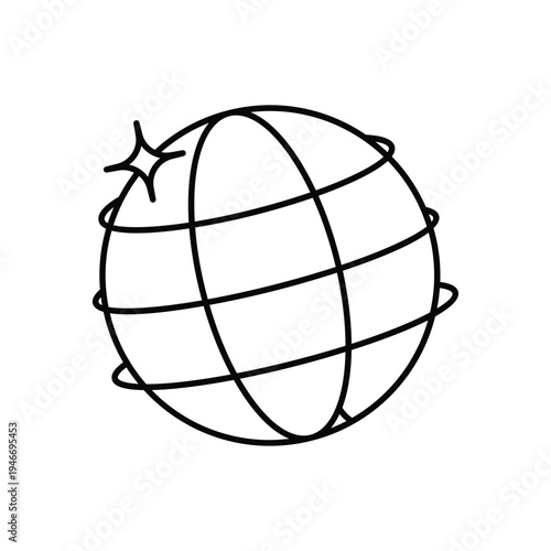 Pilates Ball vector icon