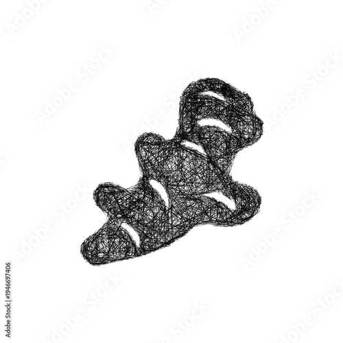 Sketch ginger icon design