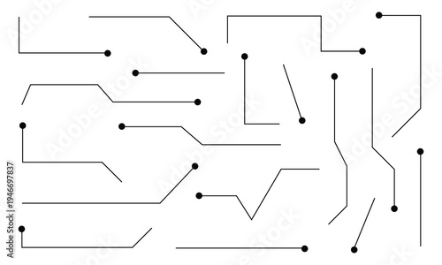 Callouts titles set. Digital callouts . Line callout label set. isolated on white background. Vector illustration. EPS 10 .