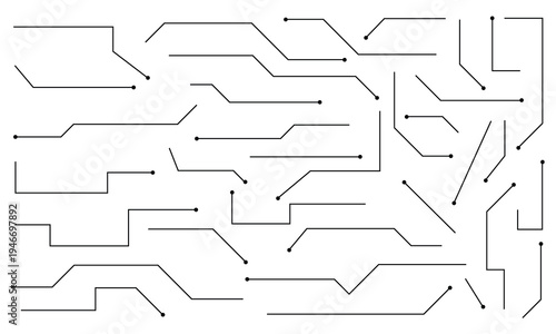 Callouts titles set. Digital callouts . Line callout label set. isolated on white background. Vector illustration. EPS 10 .