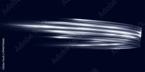 A flowing digital motion art background featuring an abstract blue wave pattern with soft light textures, stars in space, and an alpha channel backdrop for an animated wallpaper design