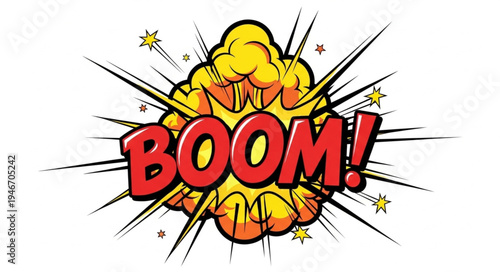 Comic Boom Explosion Effect.