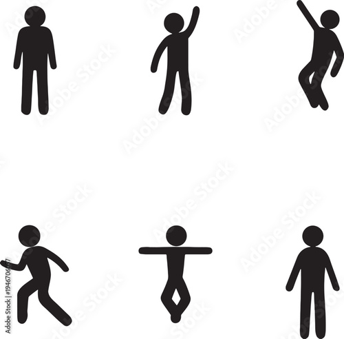 vector silhouettes of people