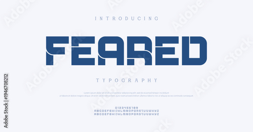 Introducing Feared Typography Font Design