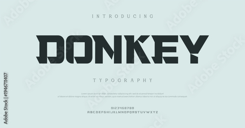 Introducing Donkey Typography Font Style