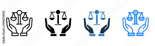 Justice icon multiple style 