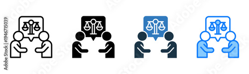 Civility icon multiple style 