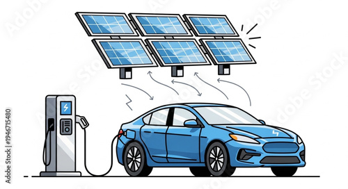 Electric Car Charging Station Solar.