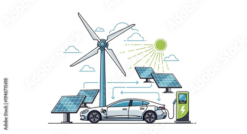 Electric Car Charging Station.