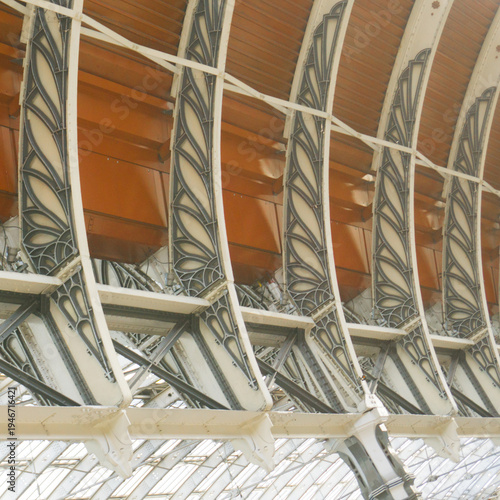 Ornate Victorian Train Station Roof