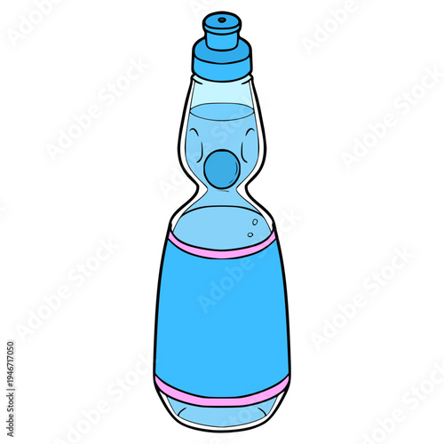 ramune illustration hand drawn isolated vector