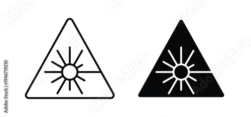 Laser warning icon