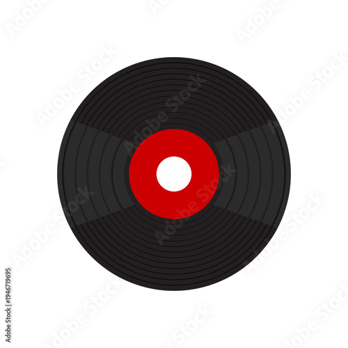 Retro Vinyl Disc Vector Illustrations for Music and Audio Branding