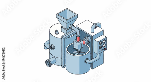 Industrial Machine for Processing Materials.