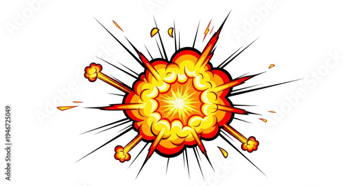 Explosion Blast Fire Effect.