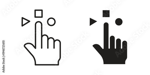 Variety icon outline vector set. icon vector isolated on white background. EPS 10