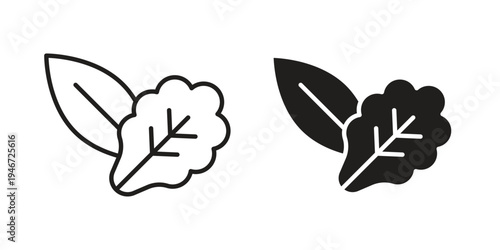 Vegetarian food icon outline vector set. icon vector isolated on white background. EPS 10