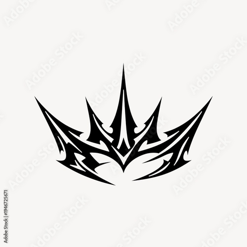 Free Download Abstract tribal crown design. - GFXLoad