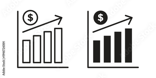 Yield icon outline vector set. icon vector isolated on white background. EPS 10
