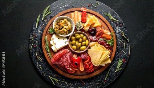 Floating Mediterranean Mezze Platter – A Feast of Flavors